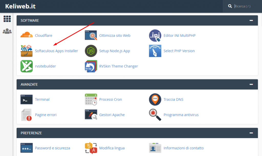 cpanel softaculous apps installer