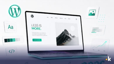 wordpress web design minimal