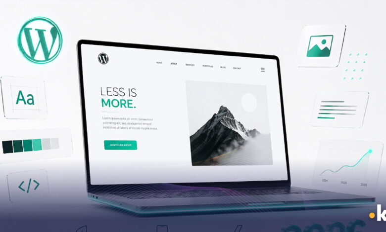wordpress web design minimal